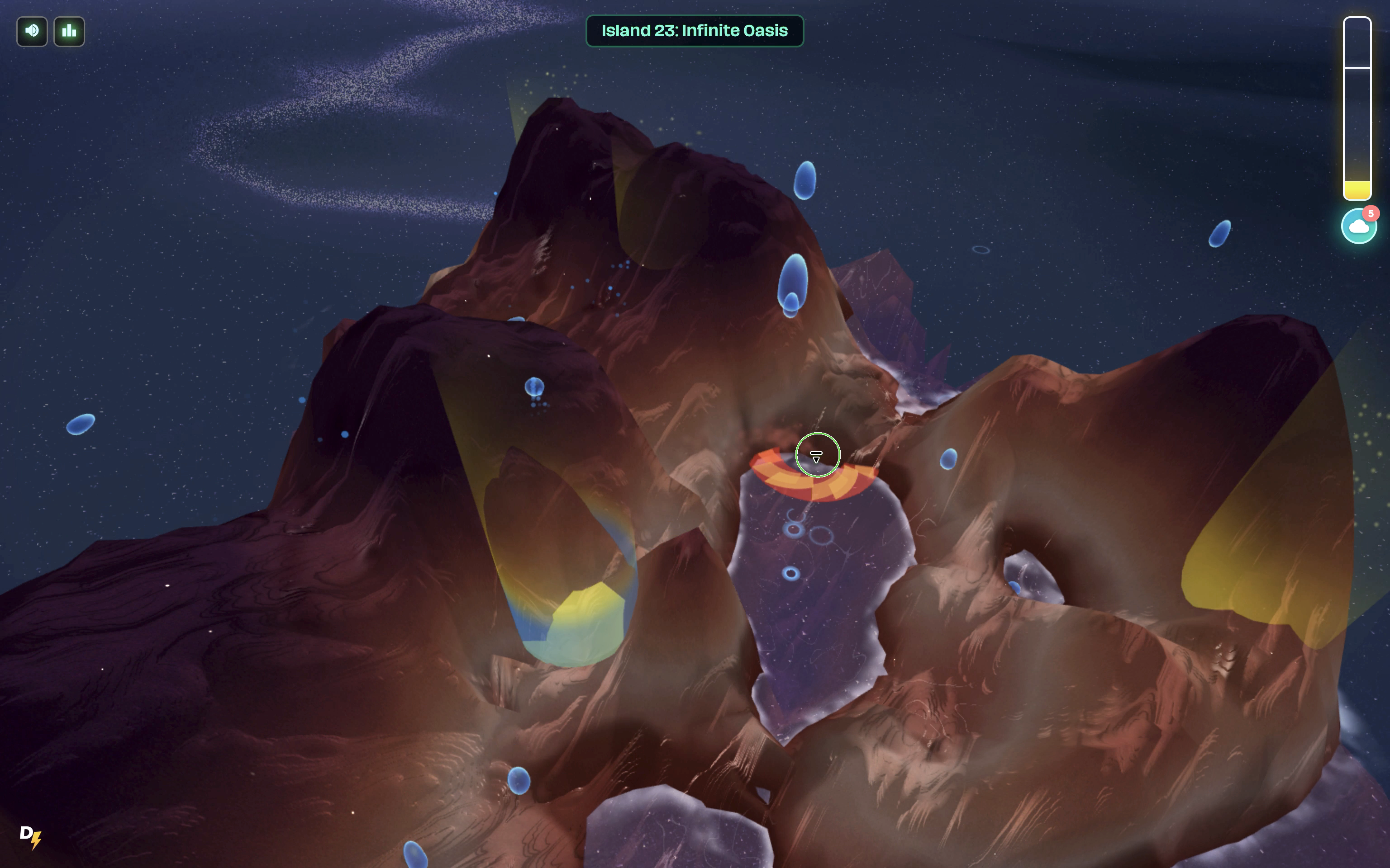 Sculpting terrain in the rain